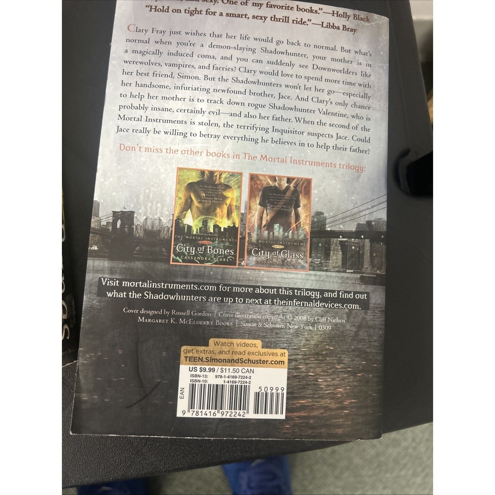 The Mortal Instruments Book Series by Cassandra Clare 1-2 Book Set - Picture 5 of 6